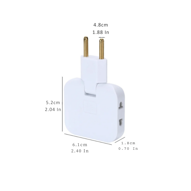 Compact and elegant universal power strip