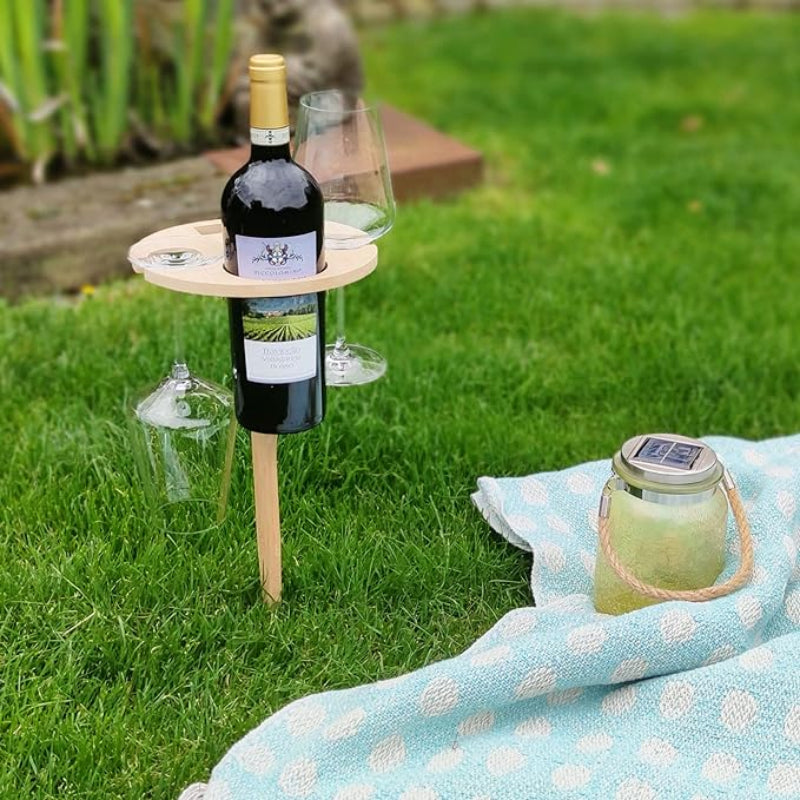 Table portable pour vin et apéritif parfaits