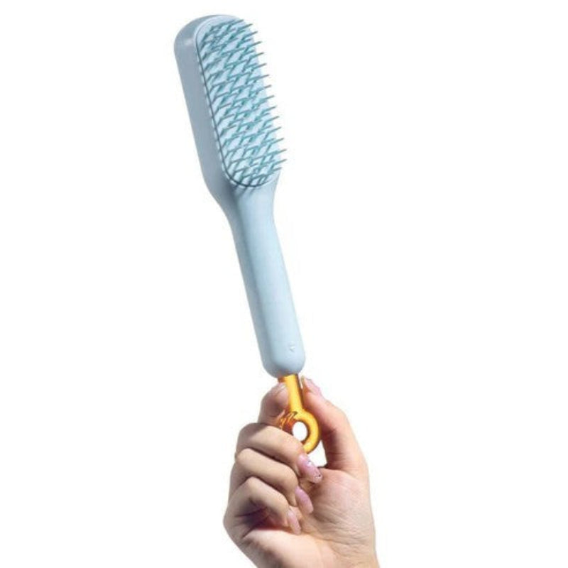 Heated smoothing brush for soft and shiny hair