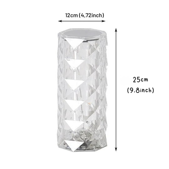 Kristallityylinen LED-koristelu lampu 