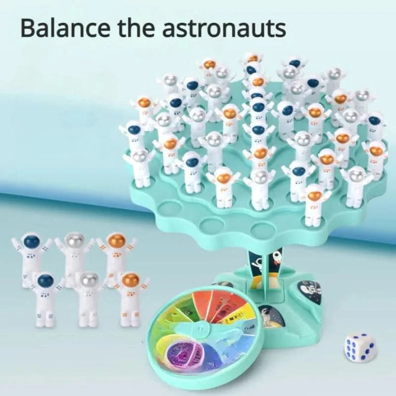 Juego de equilibrio de astronautas para estimular el aprendizaje 
