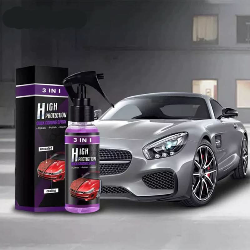 Instant shine and protection in a single spray 