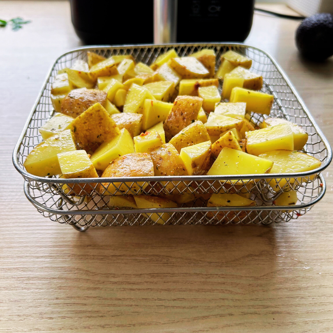 Rétegezhető kosarak egyenletes légkeveréses sütéshez (x3) 