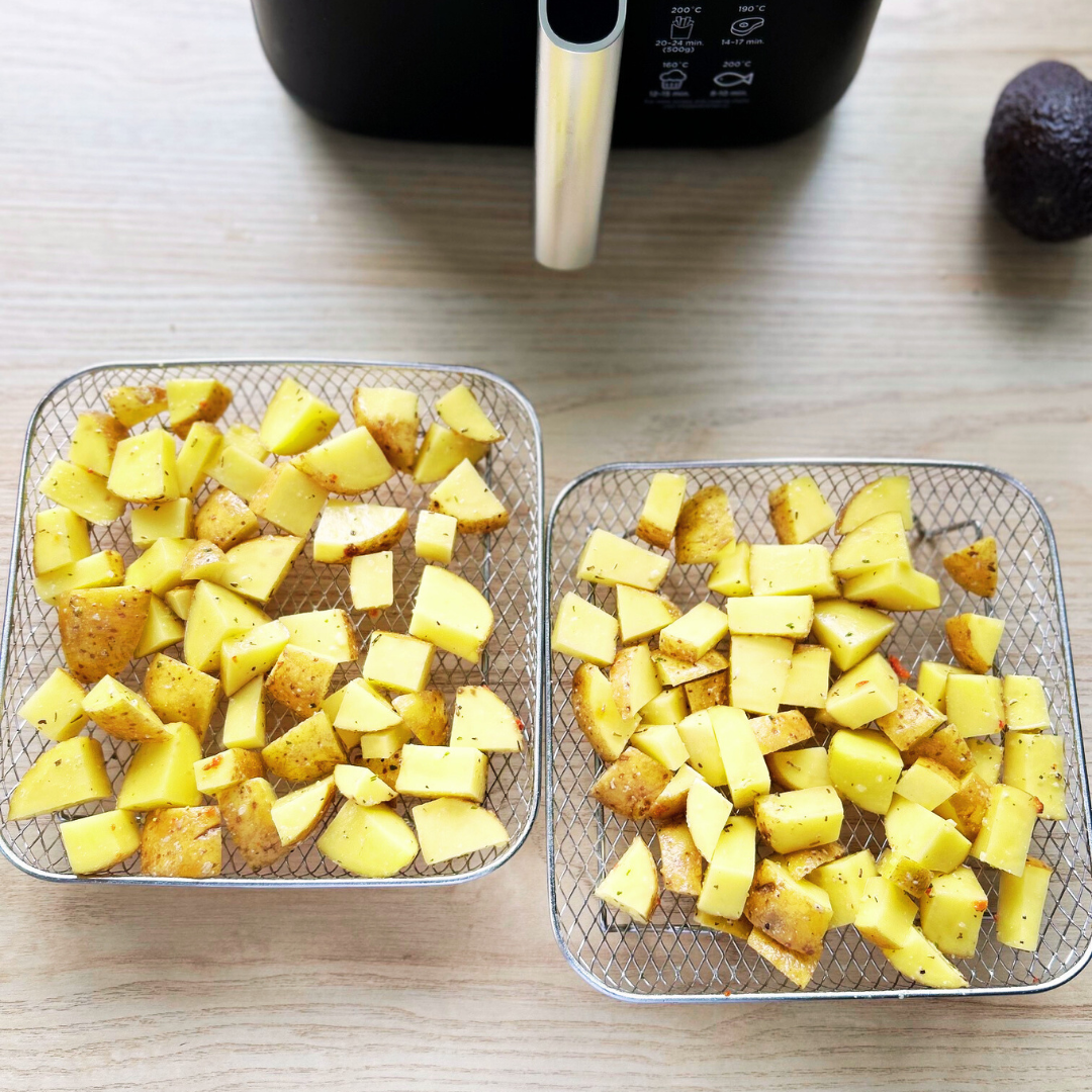 Rétegezhető kosarak egyenletes légkeveréses sütéshez (x3) 