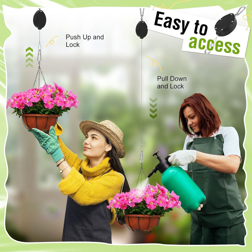 Accede fácilmente a tus plantas colgantes (x4) 