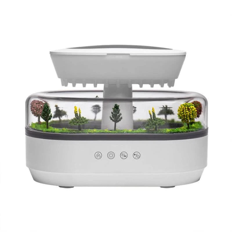 Difusor Efecto Lluvia - Sonido, Niebla y Luz de Ambiente 
