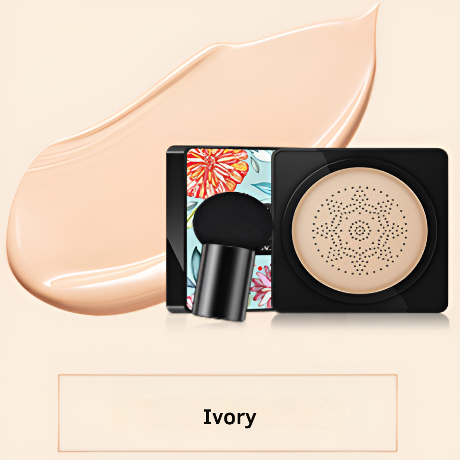 CC crema cushion con aplicador en forma de hongo 
