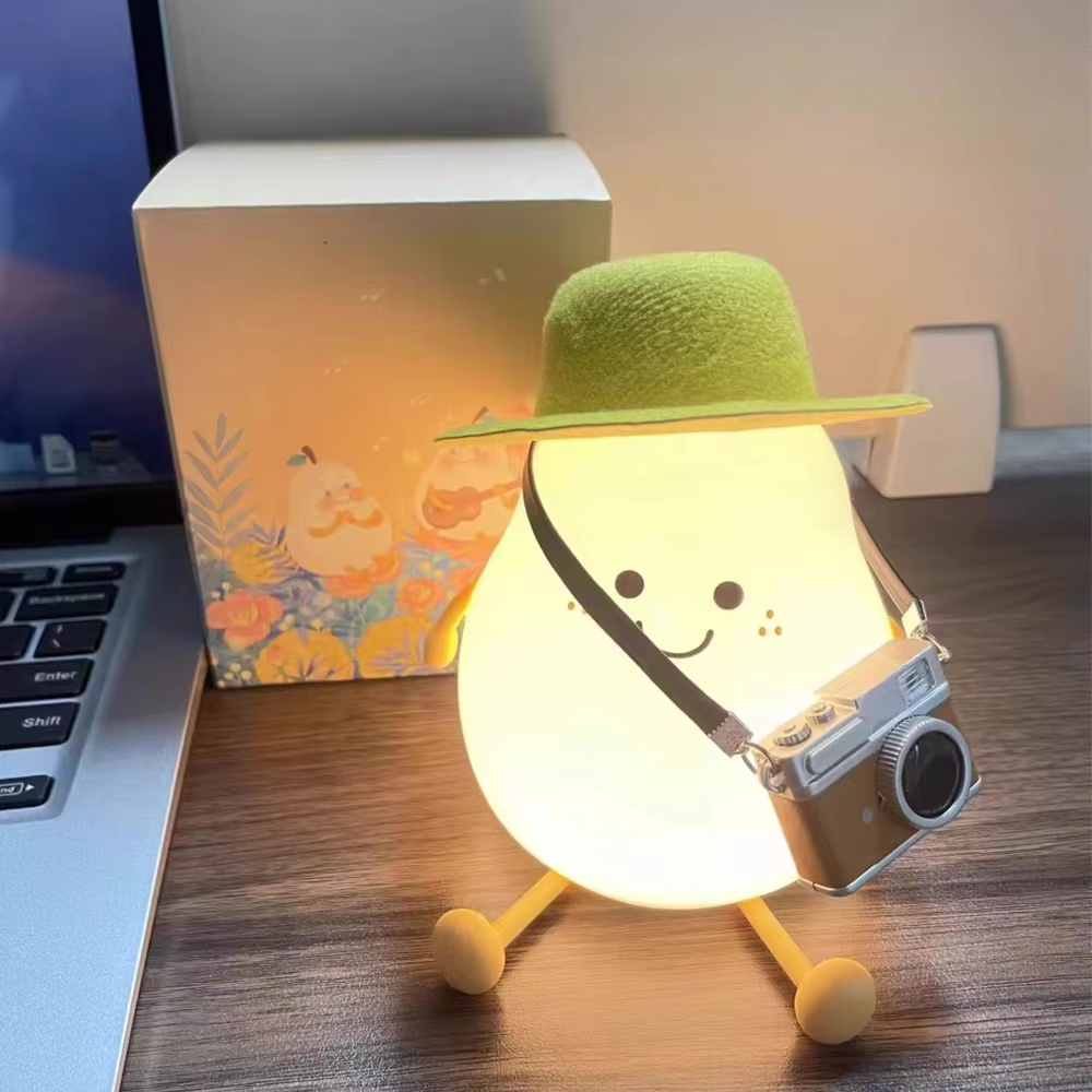 Luz nocturna de silicona recargable para niños 