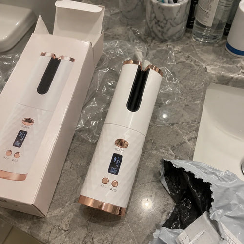 Fer à Boucler Sans Fil Portable — photo d'un client 6