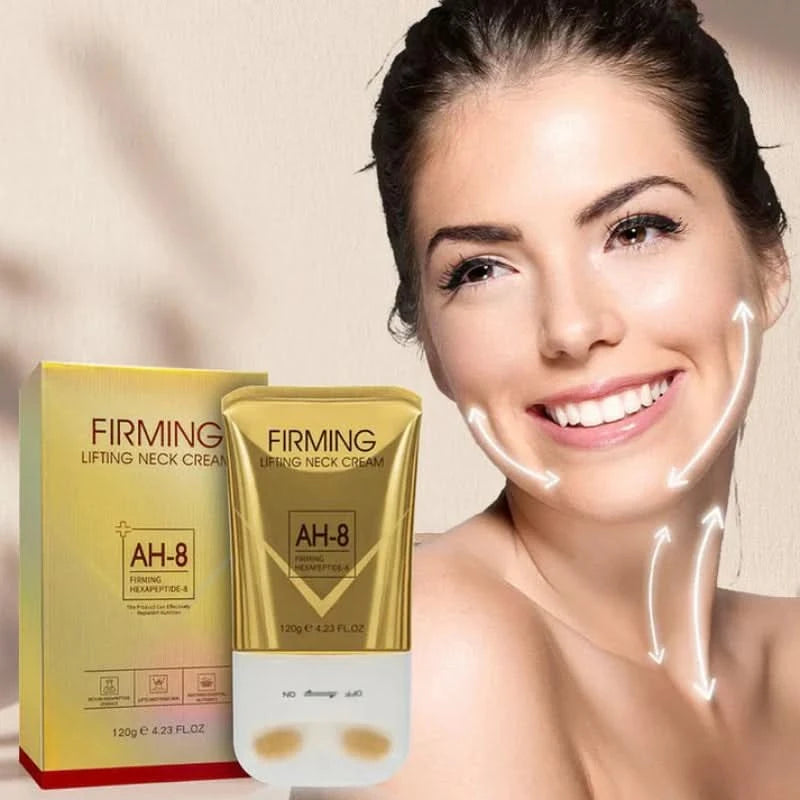 Straffende Creme für den Hals mit integriertem Massager 