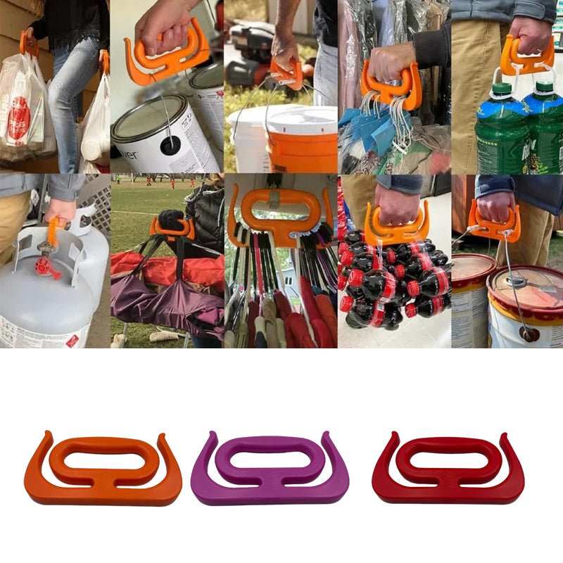 Ultra-praktyczny uchwyt do noszenia ciężkich torb bez wysiłku (x2) 