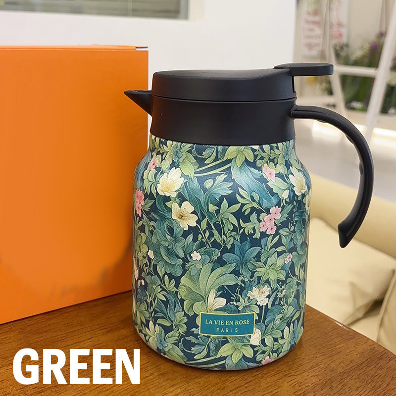 Carafe isotherme florale 1L – Élégante & pratique